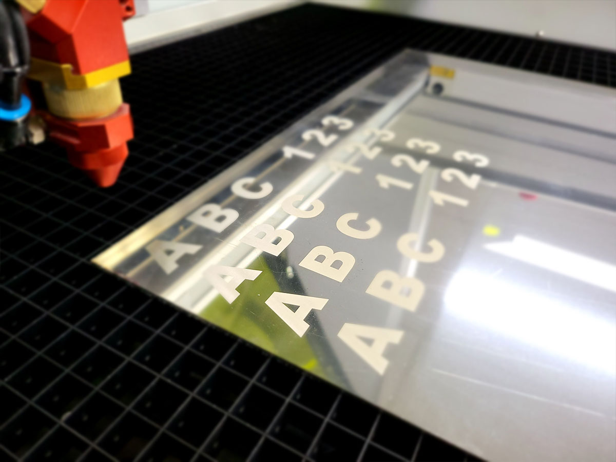 Laser etching services final product sample